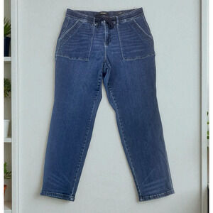 Judy Blue High Rise Jogger Jeans Womens Sz 20W Demin Stretch Drawstring Comfort